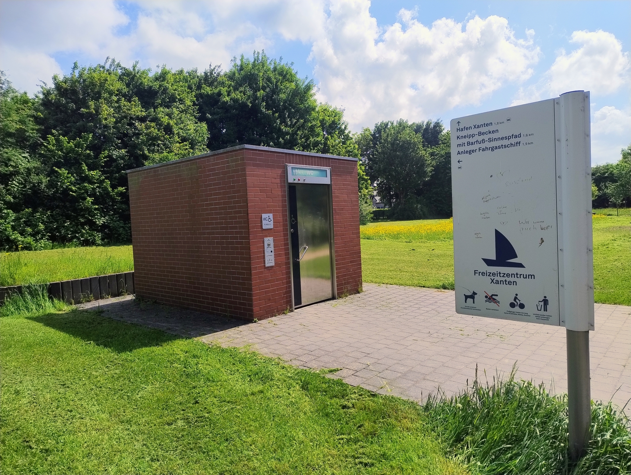 WC-Anlage Xantener Südsee - Fischerhütte