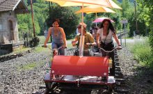 Draisinentour - Erlebnis pur Strecke Glantal - ©Tourismusbüro Pfälzer Bergland