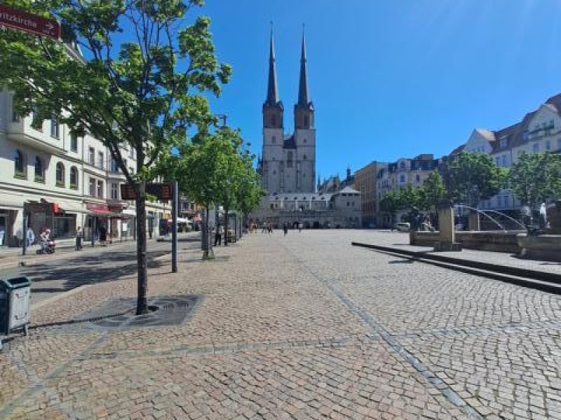 Barrierefrei konzipierter Stadtrundgang durch Halle (Saale) - ©Manuela Fischer Bild von Barrierefrei konzipierter Stadtrundgang durch Halle (Saale) - ©Manuela Fischer