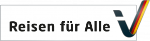 Kampagnen-Logo „Reisen für Alle“
